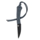 Montana Knife Company Mini-Speedgoat Fixed Blade Knives, 3 inch, 52100 Ball Bearing Steel, Fixed Blade, Paracord Handle, Grey, 6.5 inch, MKC-000373