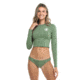 Body Glove Smoothies Let It Be Cross-Over Rash Guard - Cactus A741AD7A, XL, Cactus, 39525744-270-XL