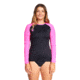 Body Glove Basic Long Sleeve Raglan Fitted Rash Guard - Black/Pink 89FD3CC1, M, Black/Pink, 16716W-BLKPNK-M