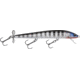 Bagley Lures Bagley Spintail Minnow With Tail Prop, Black Stripes on Silver Foil, 5in, 3/8oz, BST05-SBS