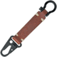 Baladeo Colonel Keychain Carabiner with Brown Leather, 6.25in X 1.25in X .43in, Key Holder With Brown Leather And Painted Steel Tactical Snap Shackle And Omega Shackle, EDC001