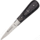 Baladeo Laguiole Oyster Knife, Type Nautical, Overall 6.375in, Blade 2.625in L SS Steel L Standard Edge, Handle Wood, Dark Gray Handles With Forged Bolster, Boxed, Gray, DUB097