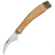 Baladeo Mushroom Knife Zebra Wood Folding Knife,2.75in,Stainless Steel,Standard Edge,Brown,Zebra Wood Handle BALECO029
