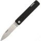 Baladeo Papagayo Black Folder Folding Knife,2.875in,420 Steel,Black TPE Plastic Handle BALECO350