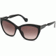 Balenciaga BA0052 Sunglasses - Shiny Black Frame Color, Gradient Or Mirror Violet Lens Color