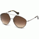 Balenciaga BA0085 Sunglasses - Shiny Light Ruthenium Frame Color, Brown Mirror Lens Color