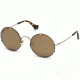 Balenciaga BA0086 Sunglasses - Gold Frame Color, Brown Mirror Lens Color