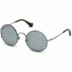Balenciaga BA0086 Sunglasses - Shiny Light Ruthenium Frame Color, Smoke Mirror Lens Color