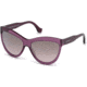 Balenciaga BA0090 Sunglasses - Shiny Bordeaux Frame Color, Smoke Mirror Lens Color