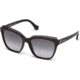 Balenciaga BA0093 Sunglasses - Shiny Bordeaux Frame Color, Gradient Smoke Lens Color