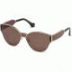 Balenciaga BA0096 Sunglasses - Gold Frame Color, Brown Lens Color