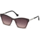 Balenciaga BA0106 Sunglasses - Shiny Palladium Frame Color, Gradient Bordeaux Lens Color