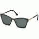 Balenciaga BA0106 Sunglasses - Shiny Rose Gold Frame Color, Smoke Lens Color