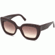 Balenciaga BA0130 Sunglasses - Shiny Dark Brown Frame Color, Gradient Brown Lens Color