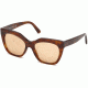 Balenciaga BA0132 Sunglasses - Blonde Havana Frame Color, Brown Lens Color