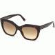 Balenciaga BA0132 Sunglasses - Dark Havana Frame Color, Gradient Brown Lens Color