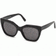 Balenciaga BA0132 Sunglasses - Shiny Black Frame Color, Smoke Lens Color