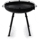 Barebones Cowboy Fire Pit Grill - 30in w/ Adjustable Legs, CKW-450