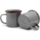 Barebones Enamel Cup Set - Set of 2, Slate Gray, CKW-356