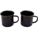 Barebones Enamel Cup Set, 16oz, Charcoal, CKW-343