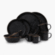 Barebones Enamelware Dining Collection - Charcoal, BND-1341