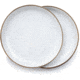 Barebones Enamel Salad Plate - Set of 2, Eggshell, 8in, CKW-392