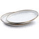 Barebones Enamel Salad Plate - Set of 2, Eggshell, 8in, CKW-392