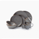 Barebones Enamelware Dining Collection - Slate Gray, CKW-386