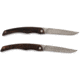 Barebones Folding Knife Set - Set of 2, 50CR15 Stainless Steel Blade, Hardwood Handle, CKW-362