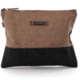 Barebones Neelum Large Zipper Pouch, 13 in x .75 in x 10.5 in, Khaki, STC-723