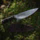 Barebones No. 8 Chef's Knife, 12.5in Overall, 8in, 50CrMoV15, Satin Blade, Black Resin Infused Pakkawood Handle, CKW-490