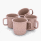 Barebones Rolled Enamelware Mug Set, CKW-1068