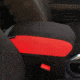 Bartact 2019 plus JT Gladiator Padded Center Console Cover, Red/Black, JTIA2019CCRB