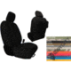 Bartact Front Seat Covers for a 2019 plus Jeep Gladiator, Black/Acu, JTTC2019FPBA