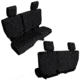 Bartact Jeep JK Seat Cover Rear Split Bench 4 Door Baseline Performance 2007 Wrangler JKU, Black, JKBC2007R4B