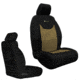 Bartact Jeep Seat Covers Front 13-18 Wrangler JK/JKU Tactical Series SRS Air Bag And Non Compliant, Black/Khaki, JKTC2013FPBK