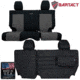 Bartact Jeep Seat Covers Rear Bench 2011-2012 Wrangler JK 2 Door Tactical Series, Black/Graphite, JKSC1112R2BG