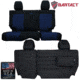 Bartact Jeep Seat Covers Rear Bench 2011-2012 Wrangler JK 2 Door Tactical Series, Black/Navy, JKSC1112R2BT