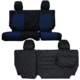 Bartact Jeep Seat Covers Rear Split Bench 13-18 Wrangler JKU, 4 Door, Tactical Series, Black/Navy, JKSC2013R4BT