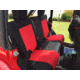 Bartact Jeep Seat Covers Rear Split Bench 13-18 Wrangler JKU, 4 Door, Tactical Series, Black/Red, JKSC2013R4BR