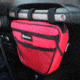 Bartact Jeep Wrangler Dash Bag Passenger f/ Grab Handle, Dash Bag Fabric, Red, XXDHBFR
