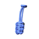 Bartact Paracord Zipper Pull w/ Key Ring, Set of 5, Royal Blue, XXPZ5U