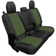 Bartact Rear 4 Door Seat Covers f/ 2019 plus Jeep Gladiator, w/Fold Arm Rest, Black/Olive, JTSC2019RFBO