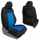 Bartact Tacoma Rear Bench Seat Covers 13-15 Toyota Tacoma Double Cab, Tactical Series, Black/Blue, TRAC0508FPBU