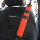 Bartact Universal Seat Belt Covers, Pair, Orange, XXSBCN