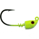 Bass Assassin 2/0 Spring Lock Jigheads, 1/8 oz, Hook 2/0, 3 per Pack, Chartreuse Flash, 1/8 oz, SLJA72005
