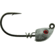 Bass Assassin 2/0 Spring Lock Jigheads, 1/8 oz, Hook 2/0, 3 per Pack, Lead/Red Eye, 1/8 oz, SLJA72001