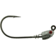 Bass Assassin 5/0 Spring Lock Jigheads, 1/16 oz, Hook 5/0, 3 per Pack, Lead/Red Eye, 1/16 oz, SLJA75001