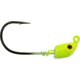 Bass Assassin 5/0 Spring Lock Jigheads, 1/4 oz, Hook 5/0, 3 per Pack, Chartreuse Flash, 1/4 oz, SLJA77005