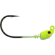 Bass Assassin 5/0 Spring Lock Jigheads, 1/8 oz, Hook 5/0, 3 per Pack, Chartreuse Flash, 1/8 oz, SLJA76005
